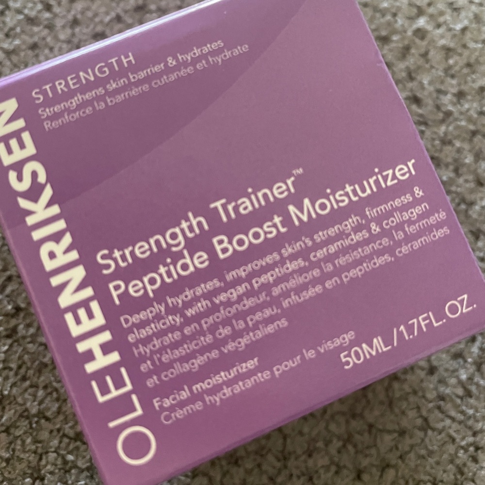 New Peptide boosting moisturizer